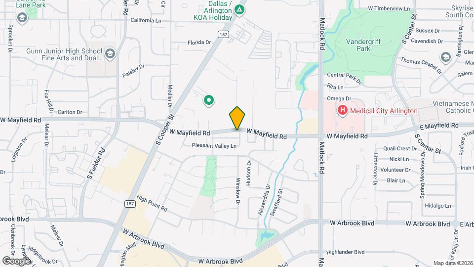 3400 Pleasant Valley Ln Map and Location Details