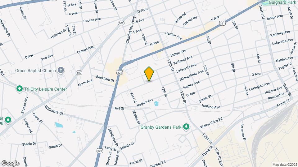 1321 Lafayette Ave Map and Location Details