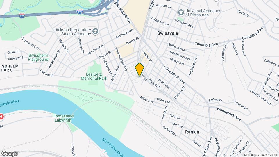 7426 Duquesne Ave, Unit #1 Map and Location Details