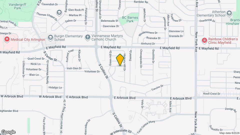1206 Brook Hill Ln Map and Location Details