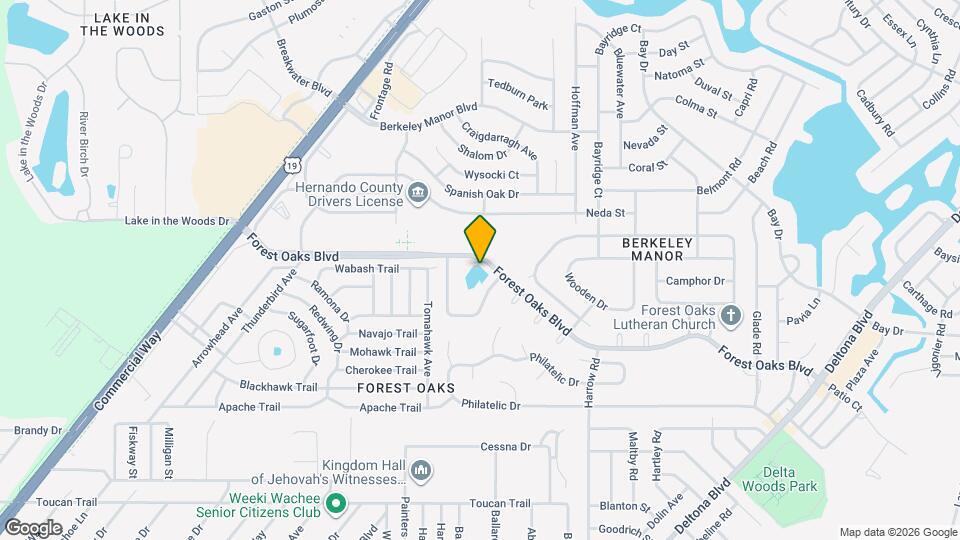 Forest Oaks Villas Apts Map and Location Details