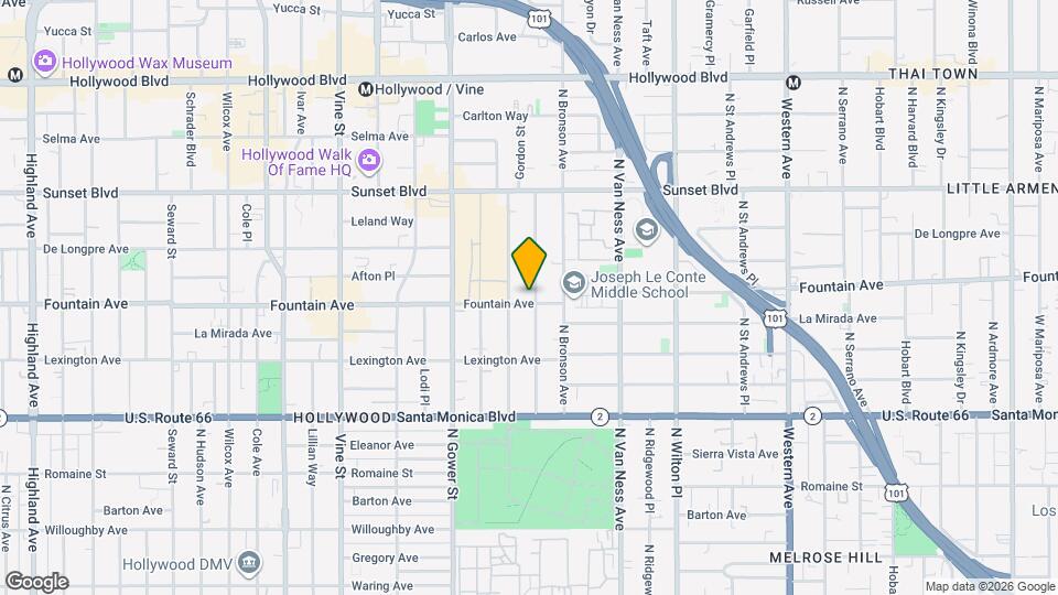 1301 Tamarind Ave Map and Location Details