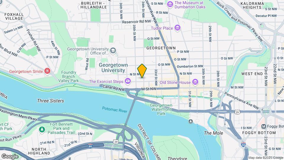 3405 Prospect St NW Map and Location Details