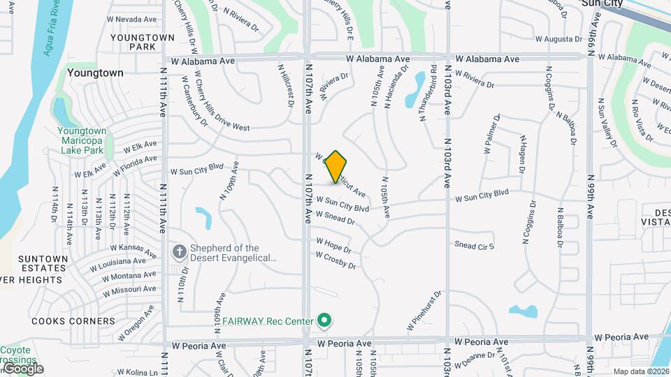 10613 W El Rancho Dr Mapa y Detalles de la Ubicación