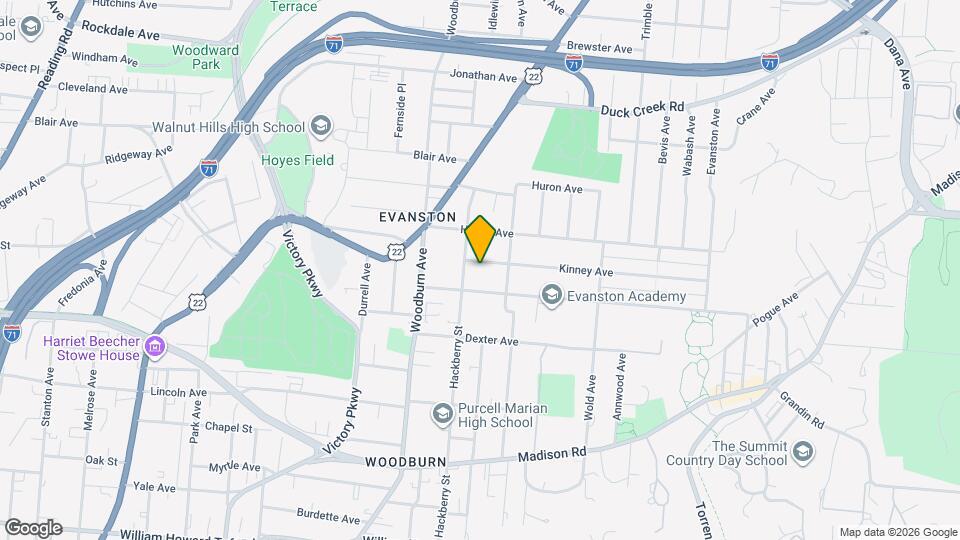 1715 Kinney Ave, Unit 2 Mapa y Detalles de la Ubicación