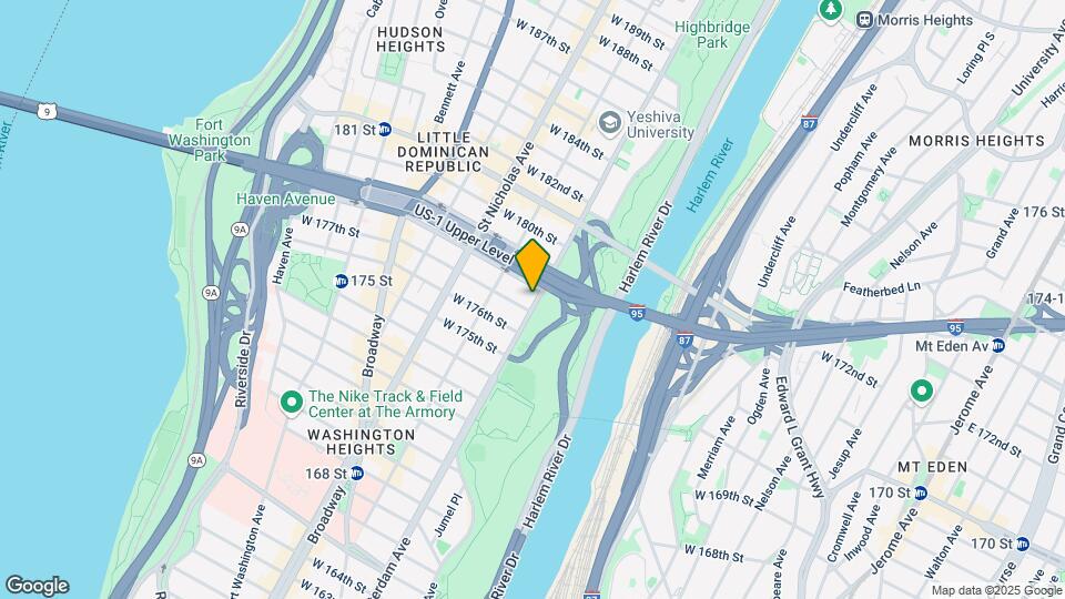 2372 Amsterdam Ave Map and Location Details