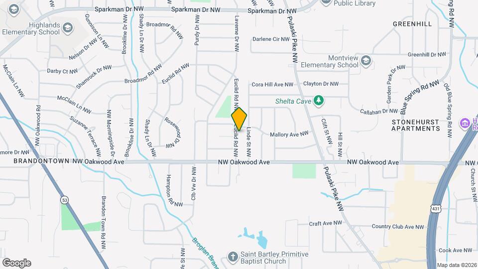 2115 Euclid Rd NW Map and Location Details