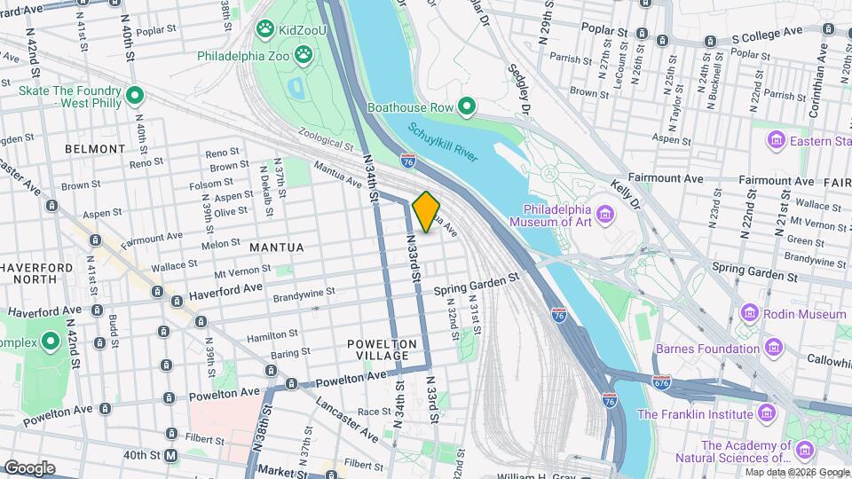 3225 Mt Vernon St, Unit Unit 2 Map and Location Details