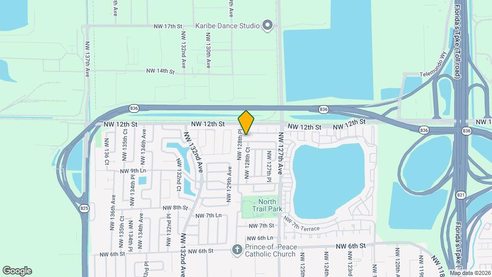 12851 NW 11th St Map and Location Details