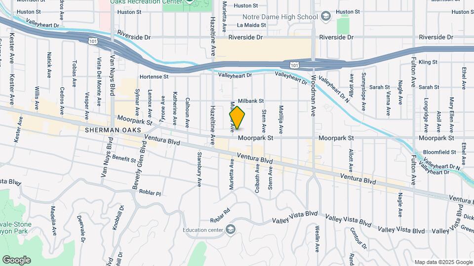 14007 Moorpark St Map and Location Details