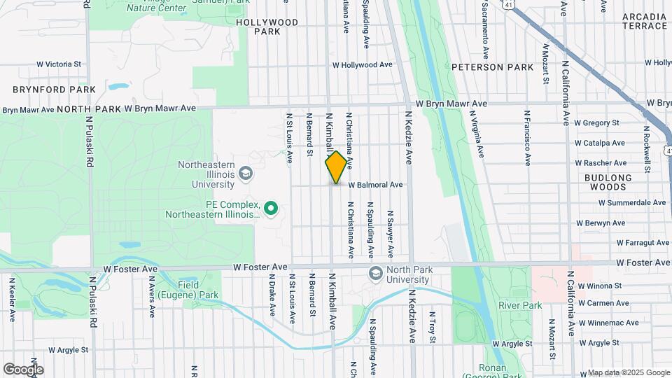 3349-3355 W Balmoral Ave Mapa y Detalles de la Ubicación