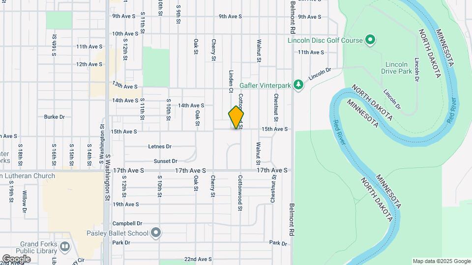 1502 Cottonwood St Map and Location Details