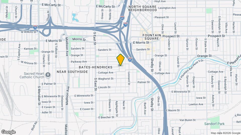 1419 Wright St Map and Location Details