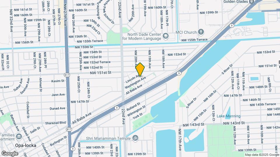 2013 Washington Ave Map and Location Details