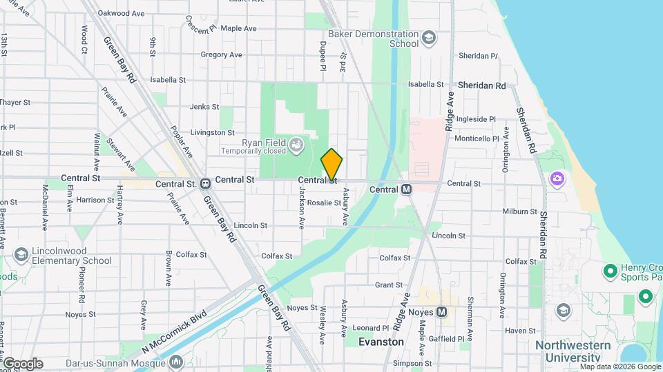 1314 Central St Map and Location Details