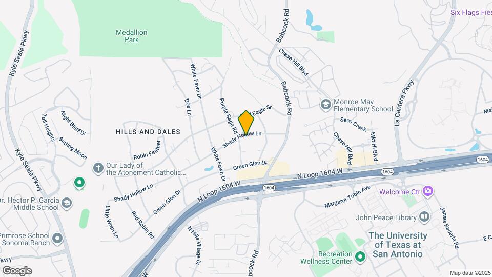 7342 Shady Hollow Ln Map and Location Details