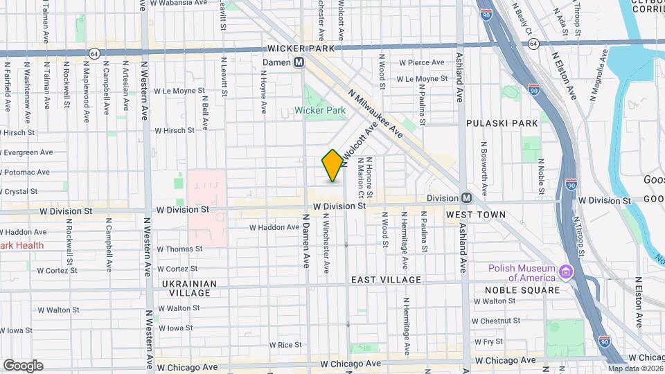 1929 W Crystal St, Unit 6H Map and Location Details