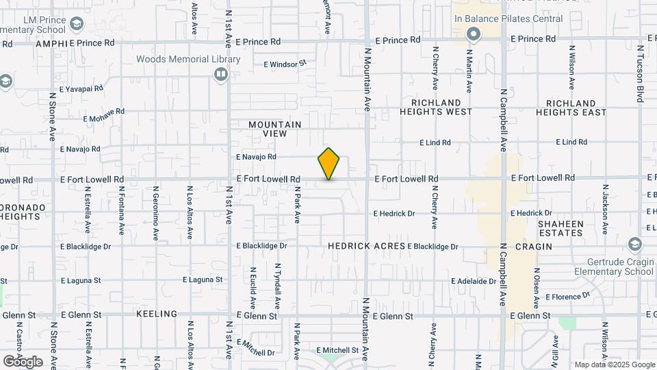 1108-1114 E Fort Lowell Rd Map and Location Details