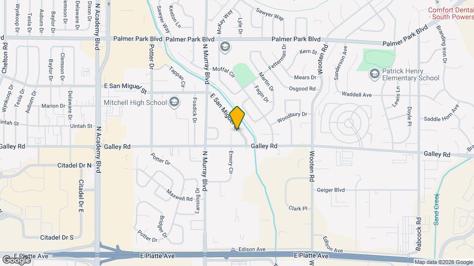 4423 E San Miguel St Map and Location Details