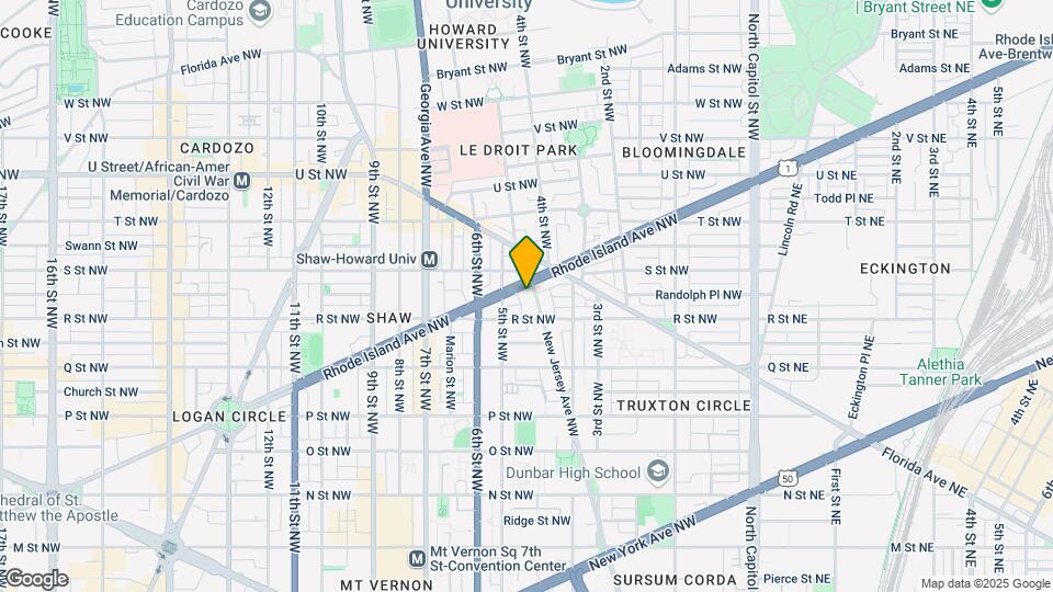 1724 New Jersey Ave NW Map and Location Details
