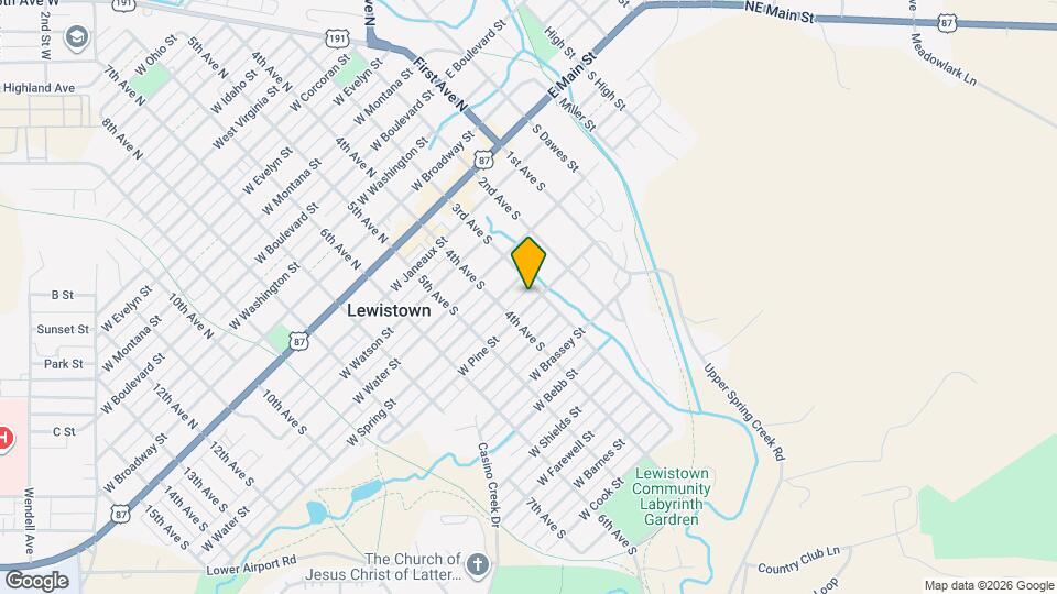 304 W Pine St Map and Location Details