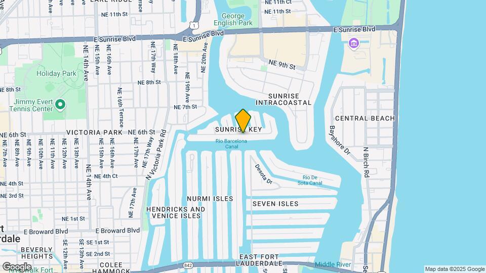 2224 Sunrise Key Blvd Map and Location Details