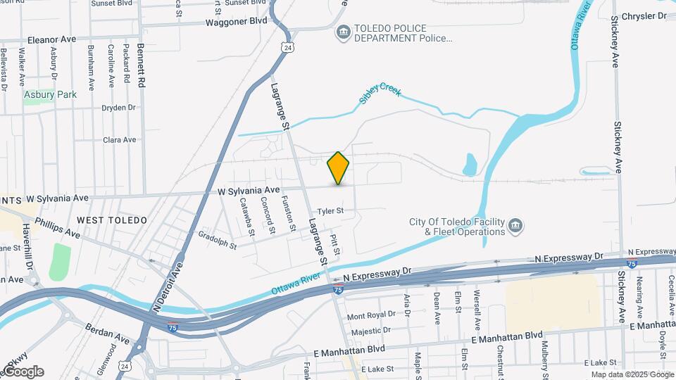 54 E Sylvania Ave Map and Location Details