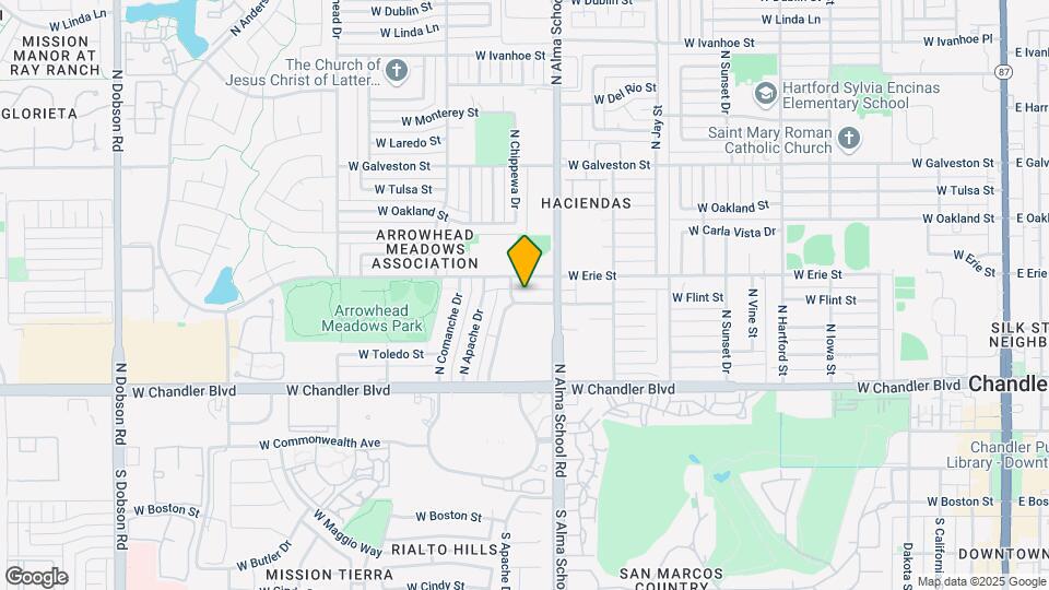 1078 W Flint St, Unit A Map and Location Details