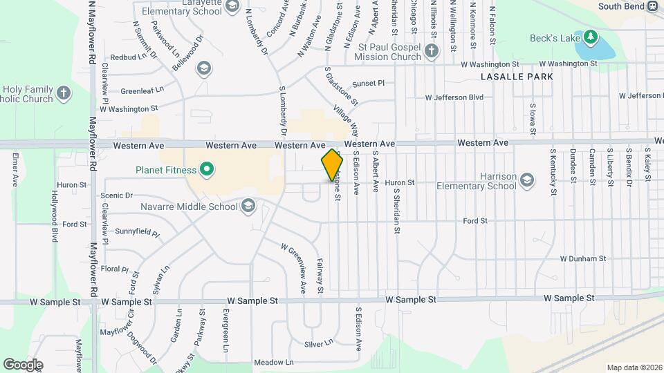 501 S Gladstone St Map and Location Details