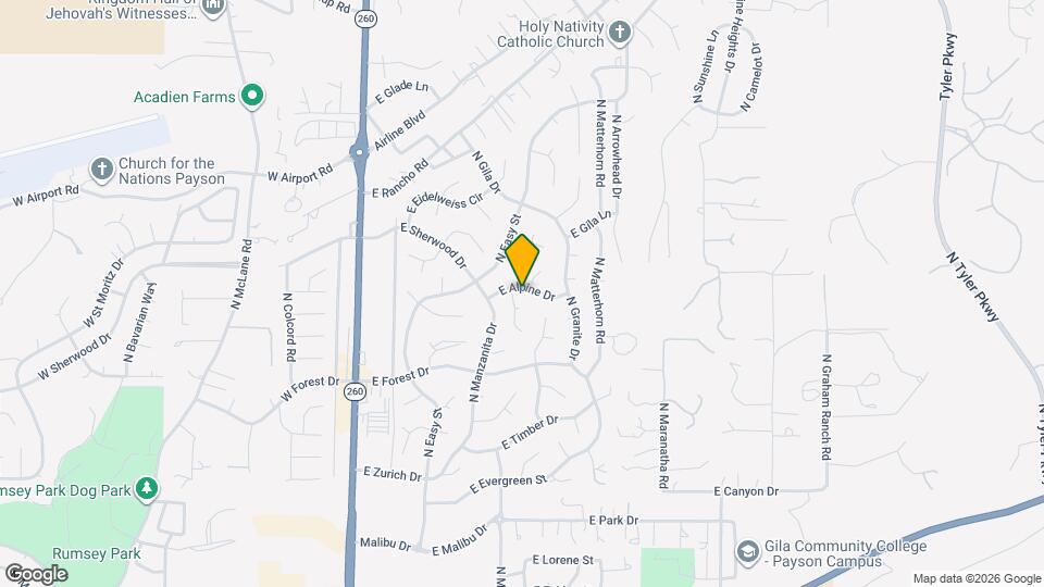 411 E Alpine Dr Map and Location Details