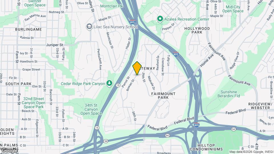 1921 Rowan St Map and Location Details