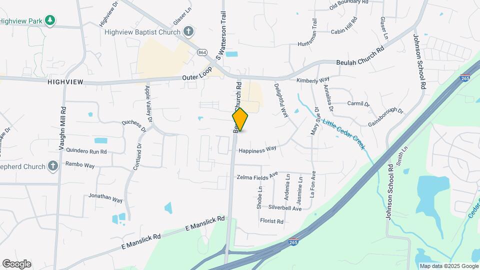 7613 Beulah Church Rd Map and Location Details