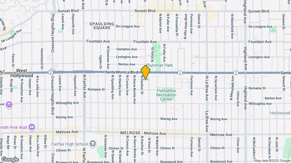 1035 1/2 N Vista St Map and Location Details