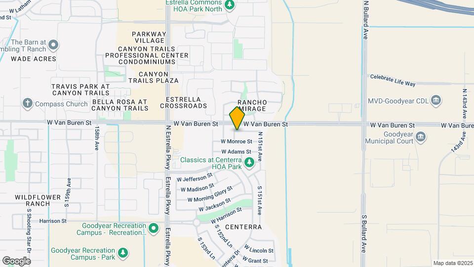 15189 W Woodlands Ave Map and Location Details