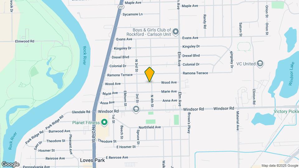 855 Wood Ave Mapa y Detalles de la Ubicación