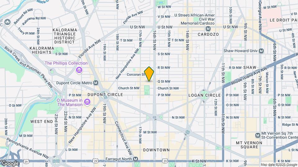 1600 Q St Nw Mapa y Detalles de la Ubicación