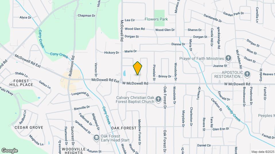 435 McDowell Park Cir Map and Location Details