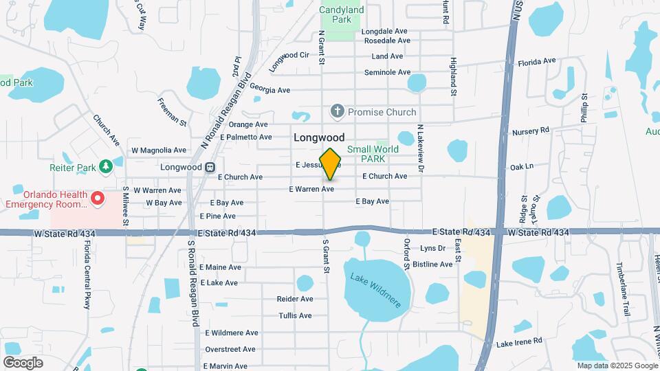 525 E Warren Ave Map and Location Details