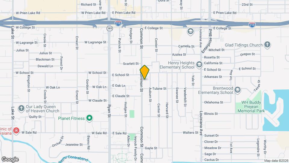 3715 Common St Map and Location Details