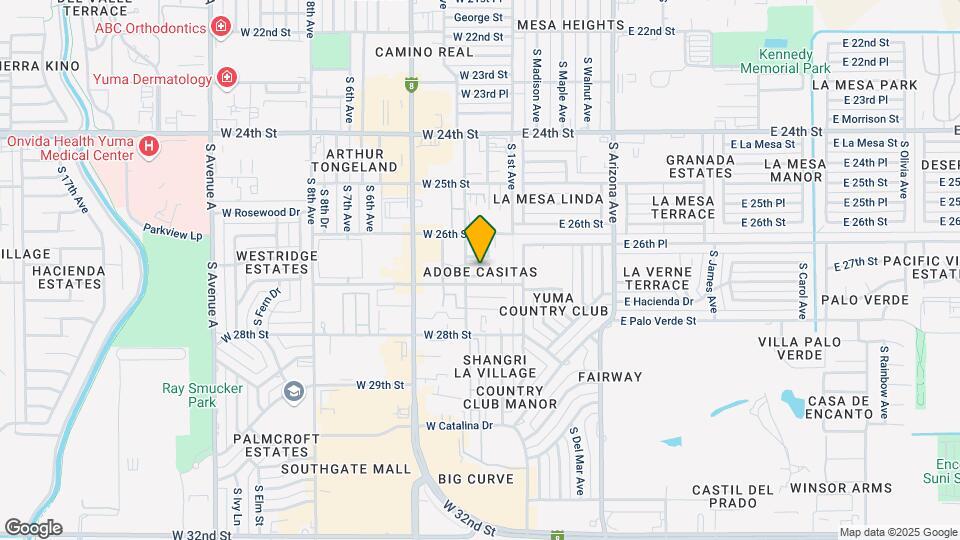 Adobe Casitas Map and Location Details