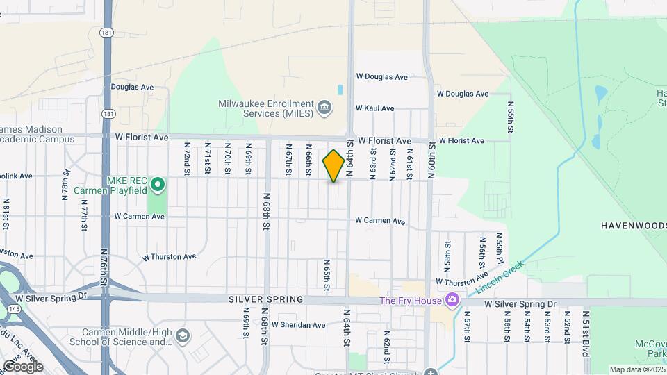 5862 N 65th St, Unit 5862 North 65th Street Map and Location Details