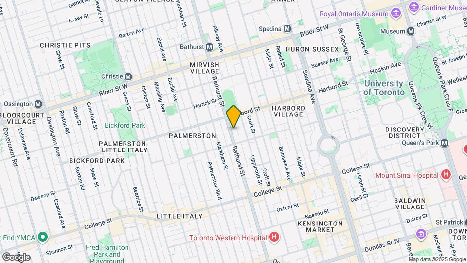 643 Bathurst St Map and Location Details
