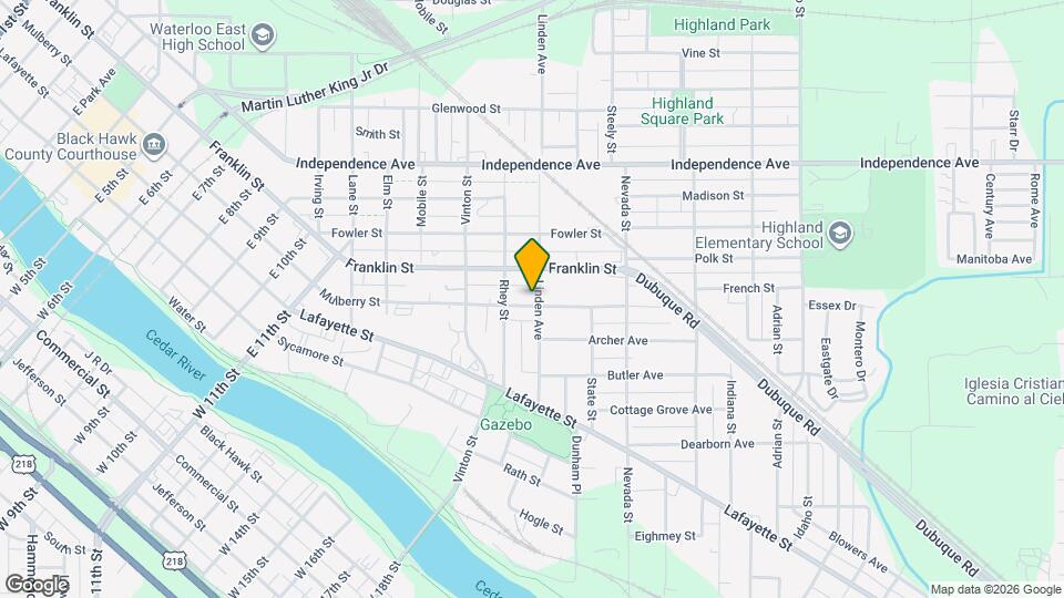 407 Linden Ave Map and Location Details