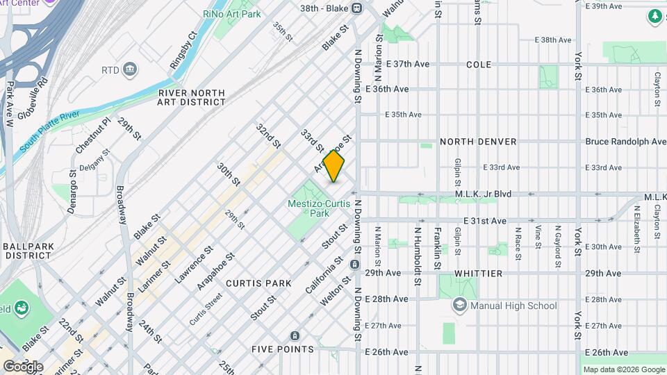 3216 Curtis Street Map and Location Details