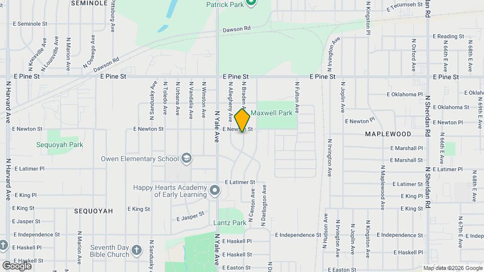 1252 N Braden Ave Mapa y Detalles de la Ubicación