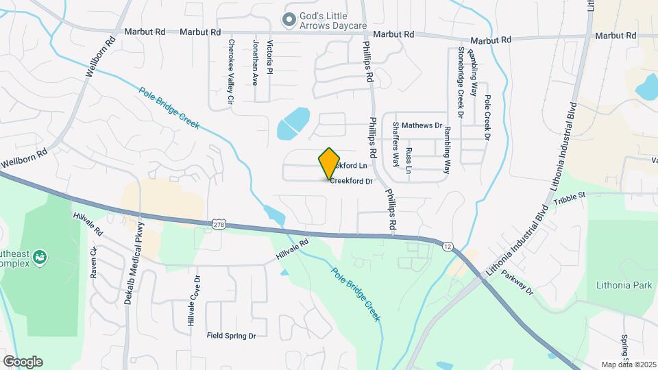 6247 Creekford Dr Map and Location Details