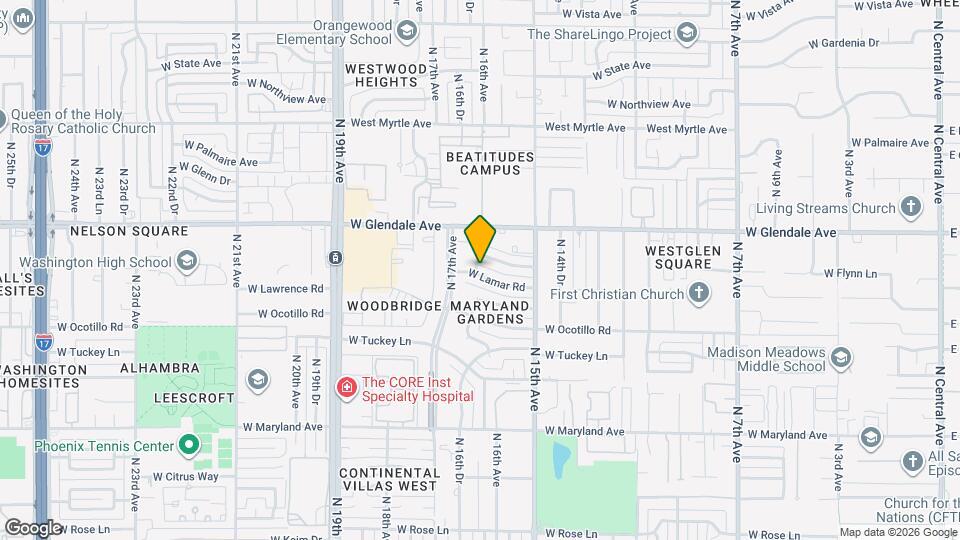 1618 W Lamar Rd Map and Location Details