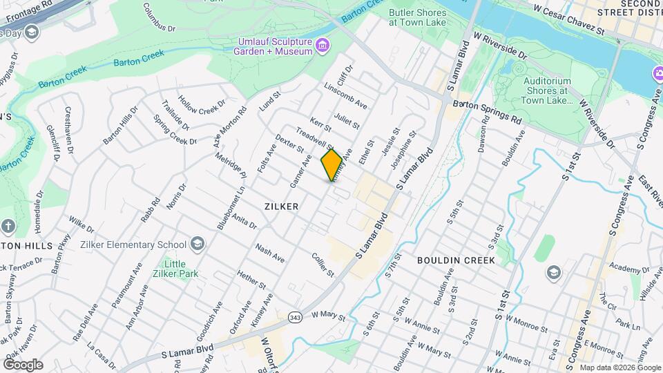 1205 Kinney Ave Map and Location Details