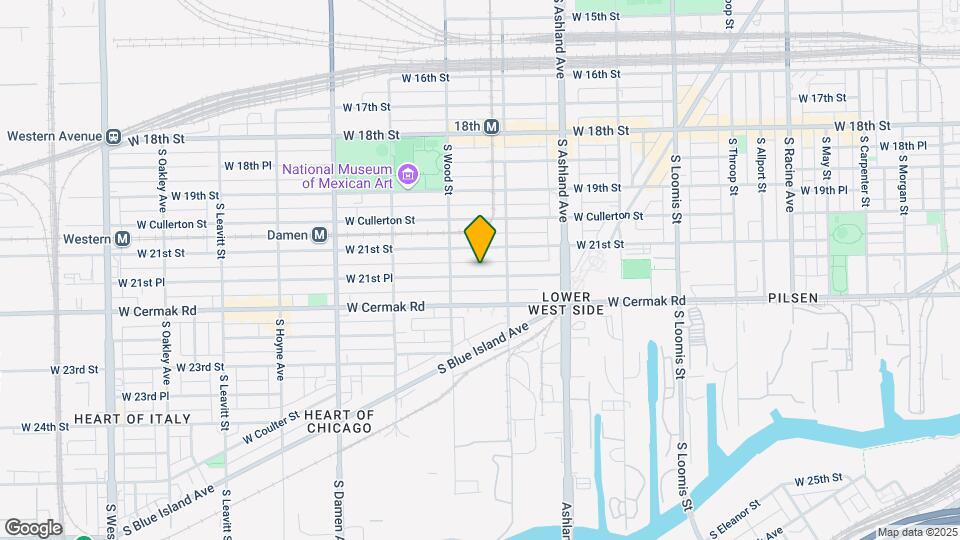 1728 W 21st Pl, Unit 1F Map and Location Details
