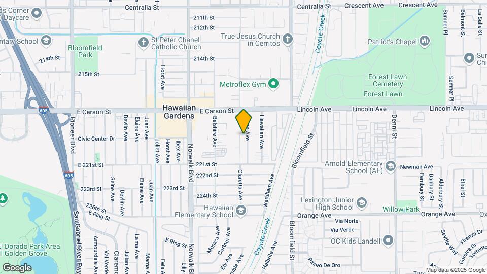 21833 Verne Ave Map and Location Details